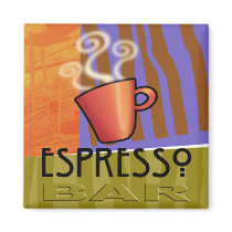 Espresso Bar Magnet by CherylDanielsart Espresso Bar Magnet