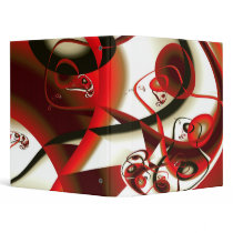 Espresso Cherry Swirl Binder by blusilva Espresso Cherry Swirl Binder