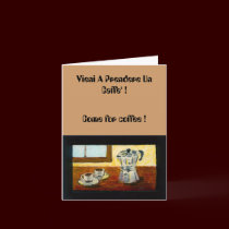 Espresso Coffee Invitation cards