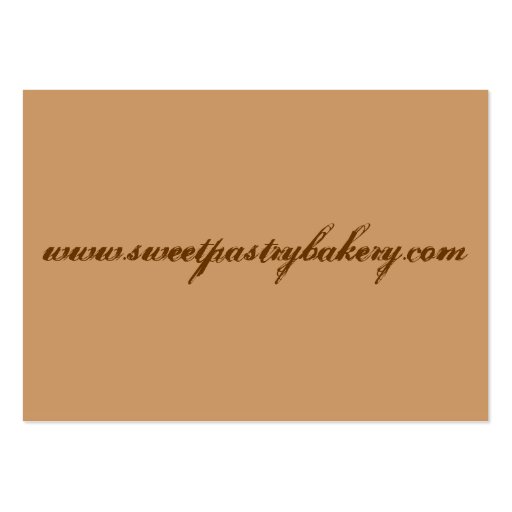 Espresso Cupcake Business card (back side)