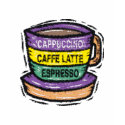 Espresso Latte Cappuccino Cup For Ladies t-shirts