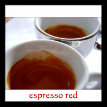 Espresso Red Poster posters