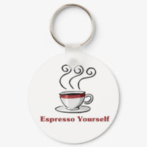 Espresso Yourself keychains by justabitoffun Espresso Yourself keychains