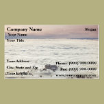 Esquí sobre la niebla tarjetas de negocio
