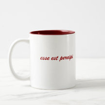 Esse Est Percipi sml red 2-tone mug (right-hand)