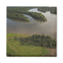 Essequibo River, longest river in Guyana, and Refrigerator Magnet