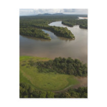 Essequibo River, longest river in Guyana, and Post Card