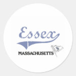 Essex Massachusetts City Classic Round Stickers