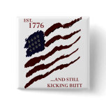 Est 1776 pinback button