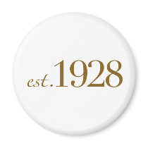 Est 1928 magnets by worldsfair Est 1928 magnets