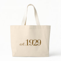 Est 1929 tote bags