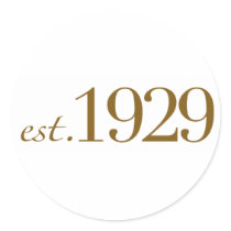 Est 1929 stickers by worldsfair Est 1929 stickers