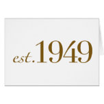 Est 1949 card