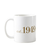 Est 1949 coffee mugs