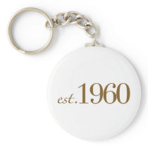 Est 1960 key chains