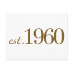 Est 1960 postcard