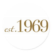 Est 1969 stickers