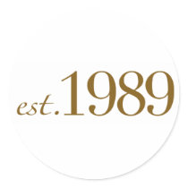 Est 1989 stickers
