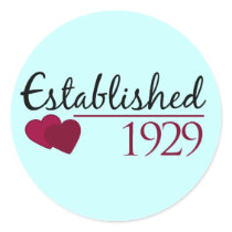 Established 1929 stickers by smallhandsdesigns Established 1929 stickers