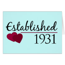 Established 1931 cards