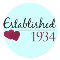 Established 1934 stickers