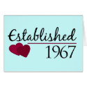 Established 1967 cards