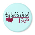 Established 1969 magnets by smallhandsdesigns Established 1969 magnets