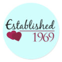 Established 1969 stickers