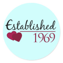 Established 1969 stickers by smallhandsdesigns Established 1969 stickers