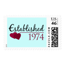 Established 1974 postage