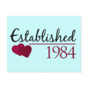 Established 1984 postcards by smallhandsdesigns Established 1984 postcards