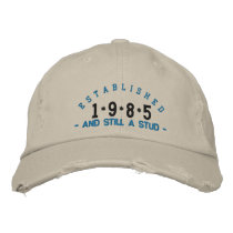 Established 1985 Stud Embroidery Hat Embroidered Hats