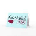 Established 1989 cards by smallhandsdesigns Established 1989 cards