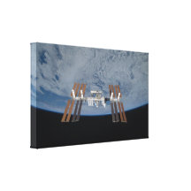 Estación espacial internacional 2009 lona envuelta para galerias