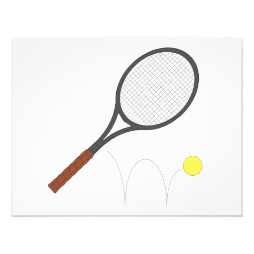 Estafa y bola de tenis invitacion personal 