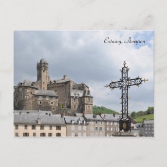Estaing, France postcard postcard