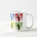 Estallido Plano-Revestido del perro perdiguero Taza De Café
