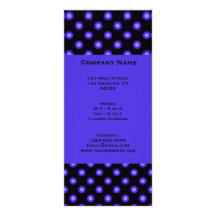 estampado de flores del negro azul diseño de tarjeta publicitaria