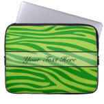 Estampado de zebra animal retro 11 funda computadora