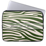Estampado de zebra animal retro 15 mangas computadora