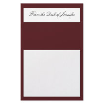 Estate Collection Stationery in Cabernet Red Wine
