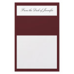 Estate Collection Stationery in Cabernet Red Wine