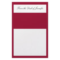 Estate Collection Stationery in Cherry Red