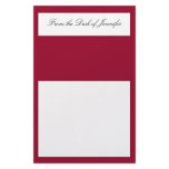 Estate Collection Stationery in Cherry Red