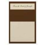 Estate Collection Stationery in Chocolate Brown