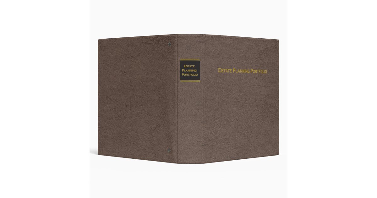 Estate Planning Portfolio binder Zazzle
