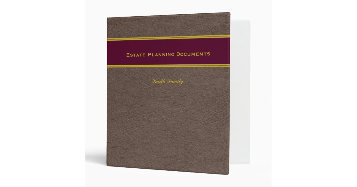 estate planning with custom name 1 inch binder zazzle estate planning with custom name 1 inch binder zazzle