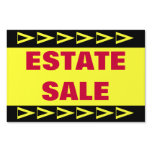 Estate Sale yard signs