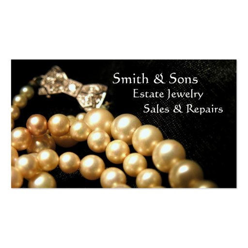 Estate Vintage Jewelry Business Card