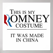 ÉSTE ES MI TRAJE de ROMNEY que FUE HECHA EN CHINA. Poster